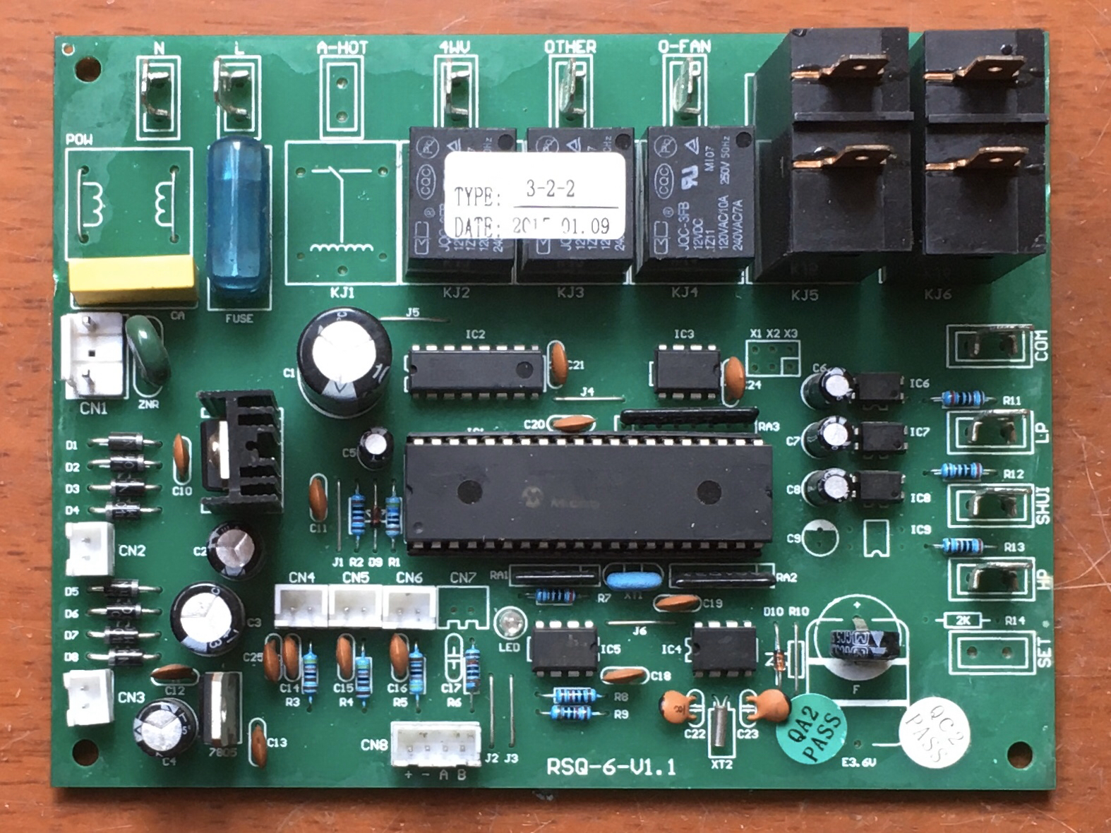 约克原装空调线路板 RSQ-6-V1.1 电脑版 主板 控制板