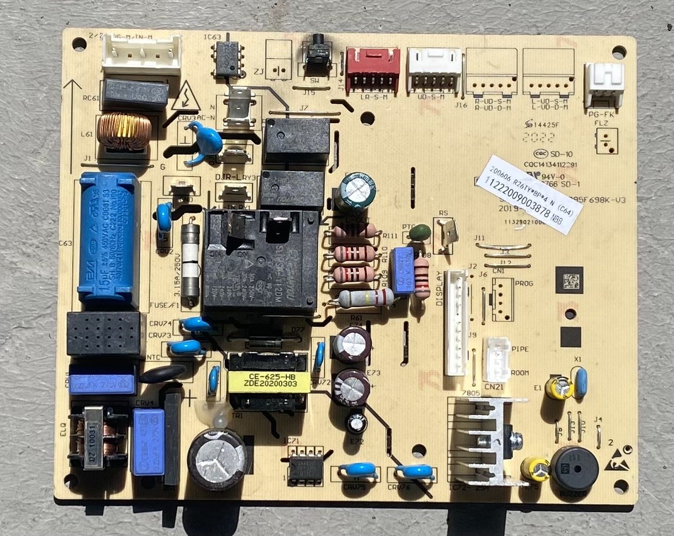 电脑板SX-YBP1-MB95F698K-V3