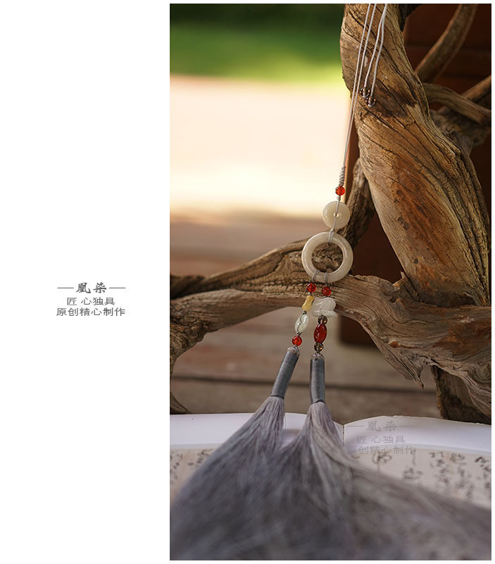 汉服禁步挂坠玉腰佩翡翠环
