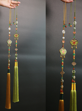 九歌-汉服玉佩背云古风禁步压襟步腰坠流苏国风挂件腰饰压裙坠穗