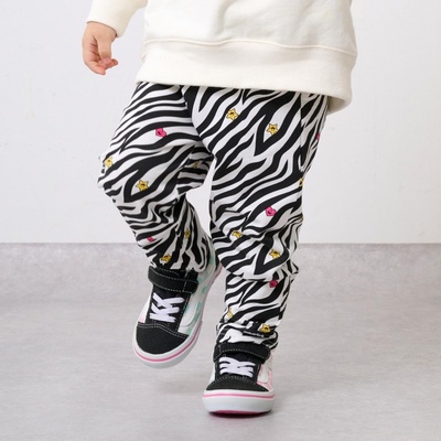 特价日本XGIRL女童孩裤子针织长裤春秋弹性棉豹纹卫裤中小童