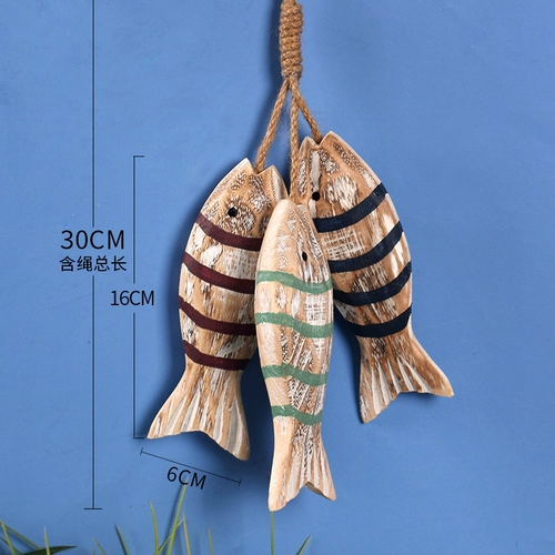 Морская резная настенная подвеска ручной работы, рыболовная сеть, декор