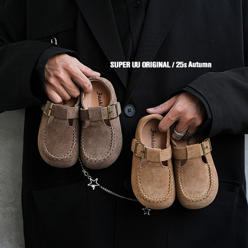 春季软底真皮儿童勃肯鞋