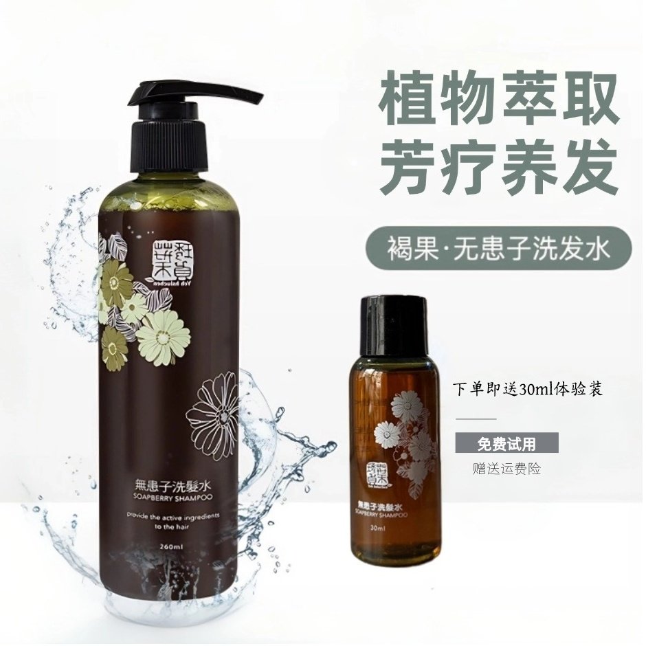 台湾褐果叶琇贞无患子洗发水不含月桂醇硫酸酯钠和苯甲酸钠调理型