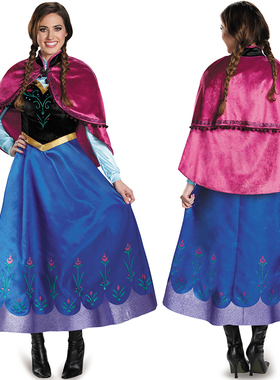冰雪奇缘成人连衣裙爱莎公主裙Frozen安娜dress礼服裙cosplay服饰