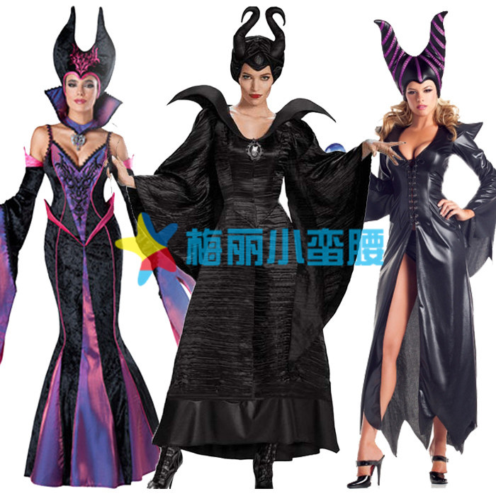女巫cos服装道具牛角沉睡魔咒