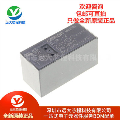 全新继电器G2RL-2-12VDC 24VDC 5VDC DC24V DC12V8脚8A两开两闭