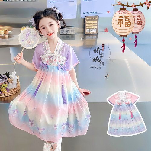 专柜品质女童连衣裙儿童汉服夏季