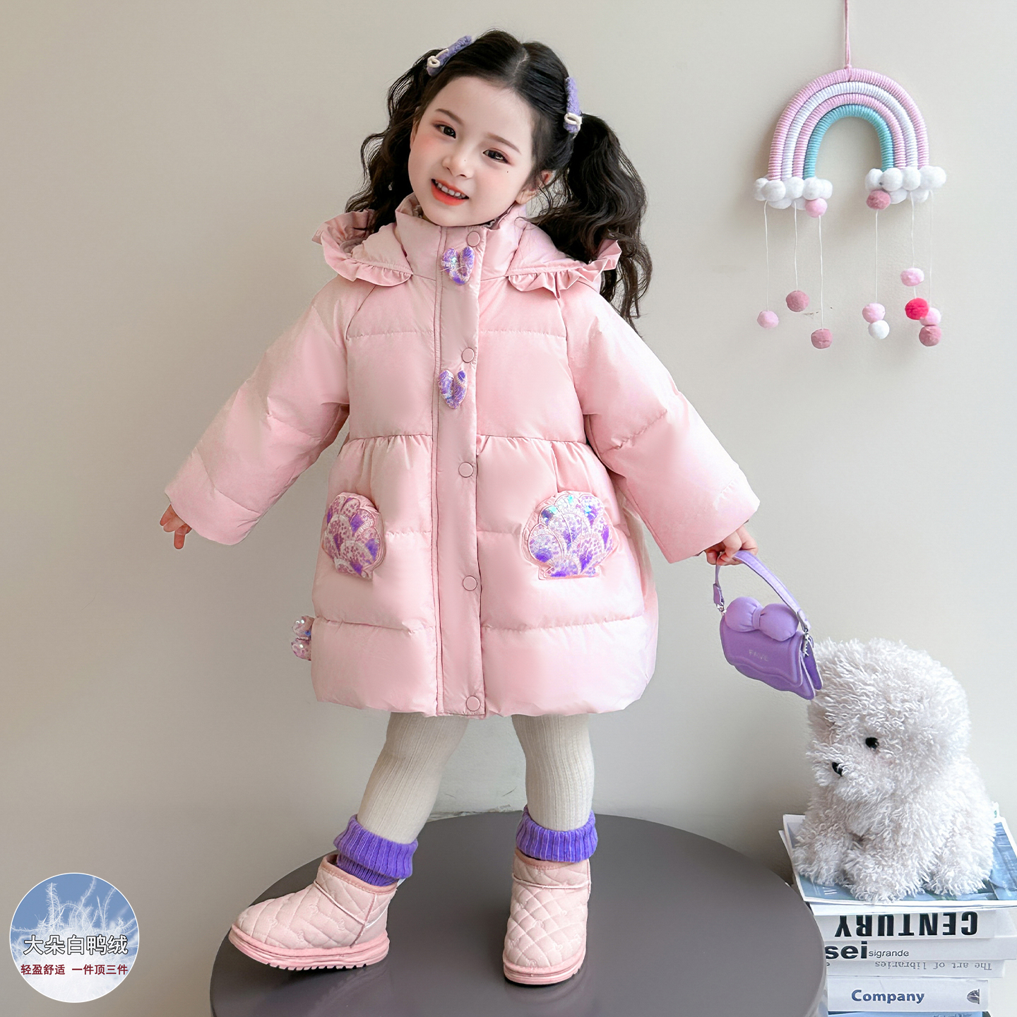 女童羽绒服2025新款爆款