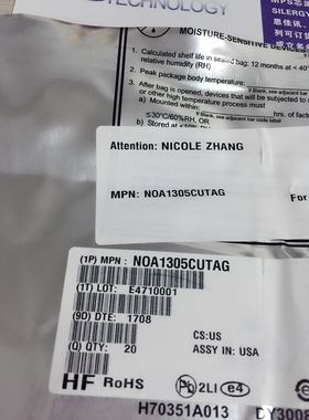 NOA1305CUTAG NOA1305CUTA NOA1305 DFN6 原装 传感器