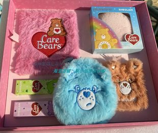 Палетка теней Sheglam x Care Bears, 12 оттенков с плюшевым зеркалом и плюшевым медвежонком