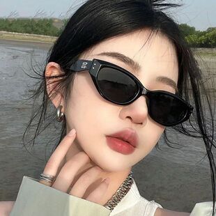 墨镜女G&M复古网红同款猫眼高级感防紫外线2024款窄框太阳镜遮阳