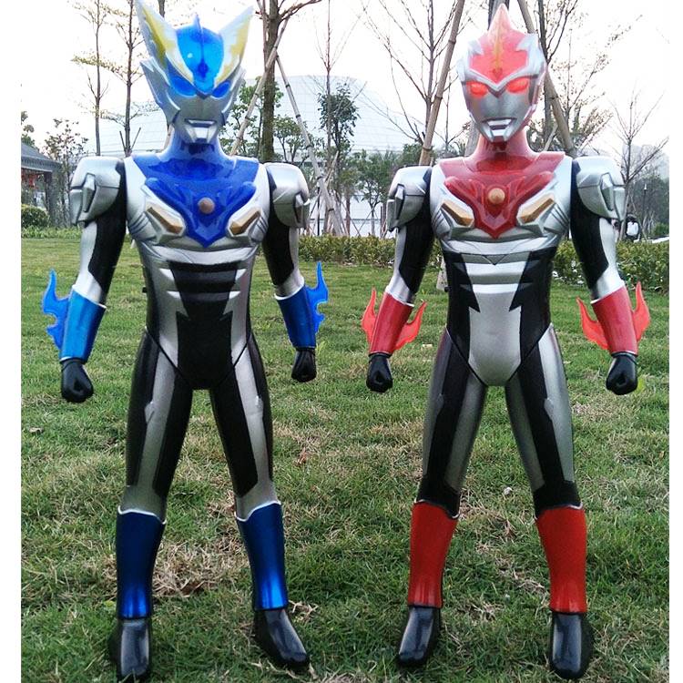 大号罗布奥特曼人偶发声发光奥特兄弟罗索布鲁烈火跃水超可动玩具