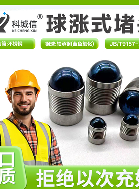 厂家供应不锈钢球涨式堵头  压胀式密封堵头液压堵头JBT9157