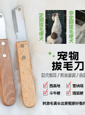 梗犬拔毛刀宠物拔毛刀西高地拔毛刀雪纳瑞牛头梗拔毛刀刮毛刀