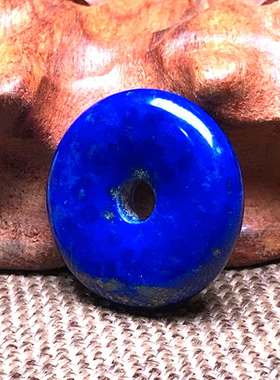 天然青金石平安扣吊坠男女款挂坠