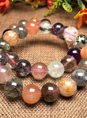 天然多宝水晶手链混搭款男女手链