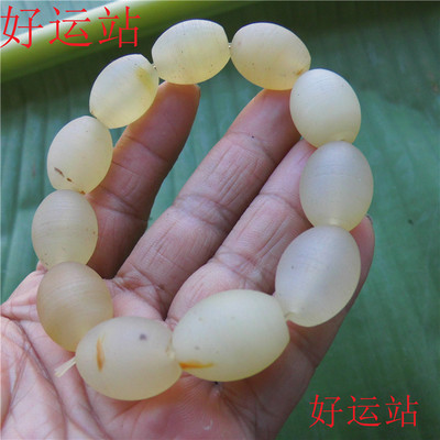 新款促销黄龙玉磨砂男生手链