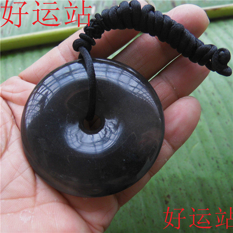 水沫玉平安扣大气宝石和氏璧吊坠