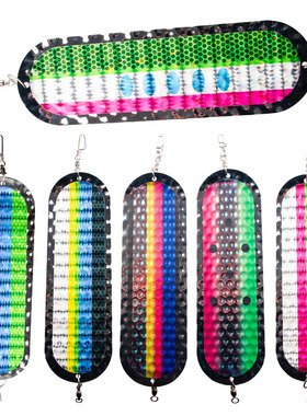 拖钓金属诱饵道奇闪光器9in 304 Metal Trolling Flasher Dodger