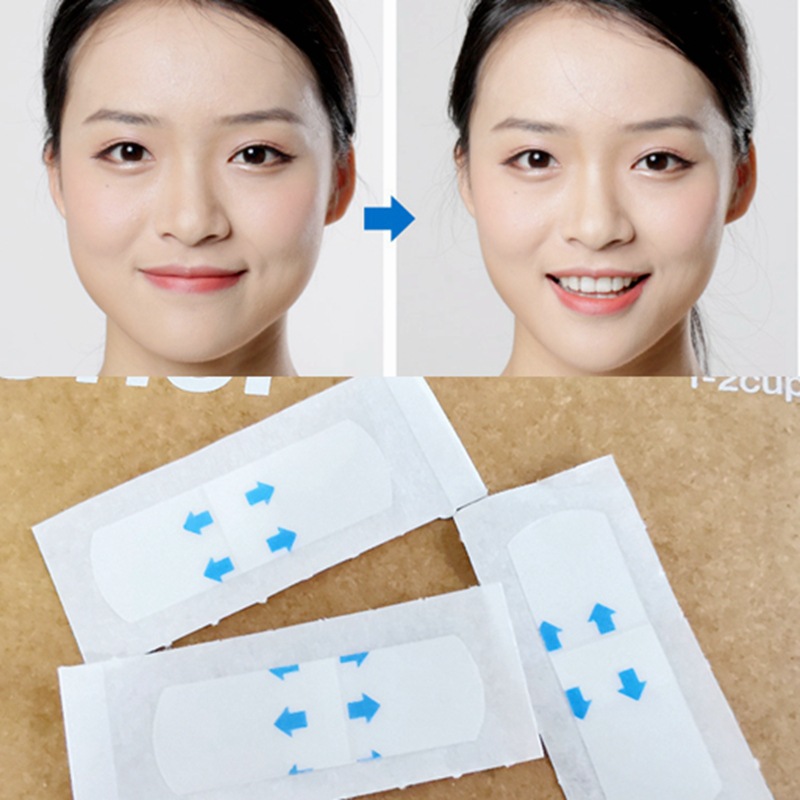 韩国瘦脸贴脸部提拉紧致胶带面部化妆用隐形拉皮贴V脸贴绷带神器