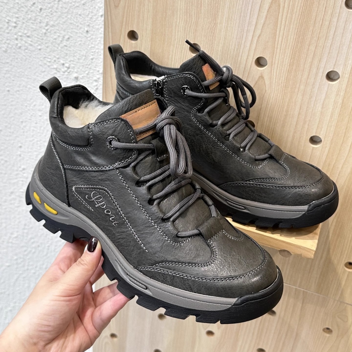 河南桑坡爸爸鞋羊毛保暖舒适