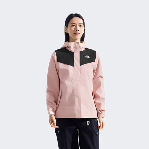 北面新款女三合一防风防水冲锋衣