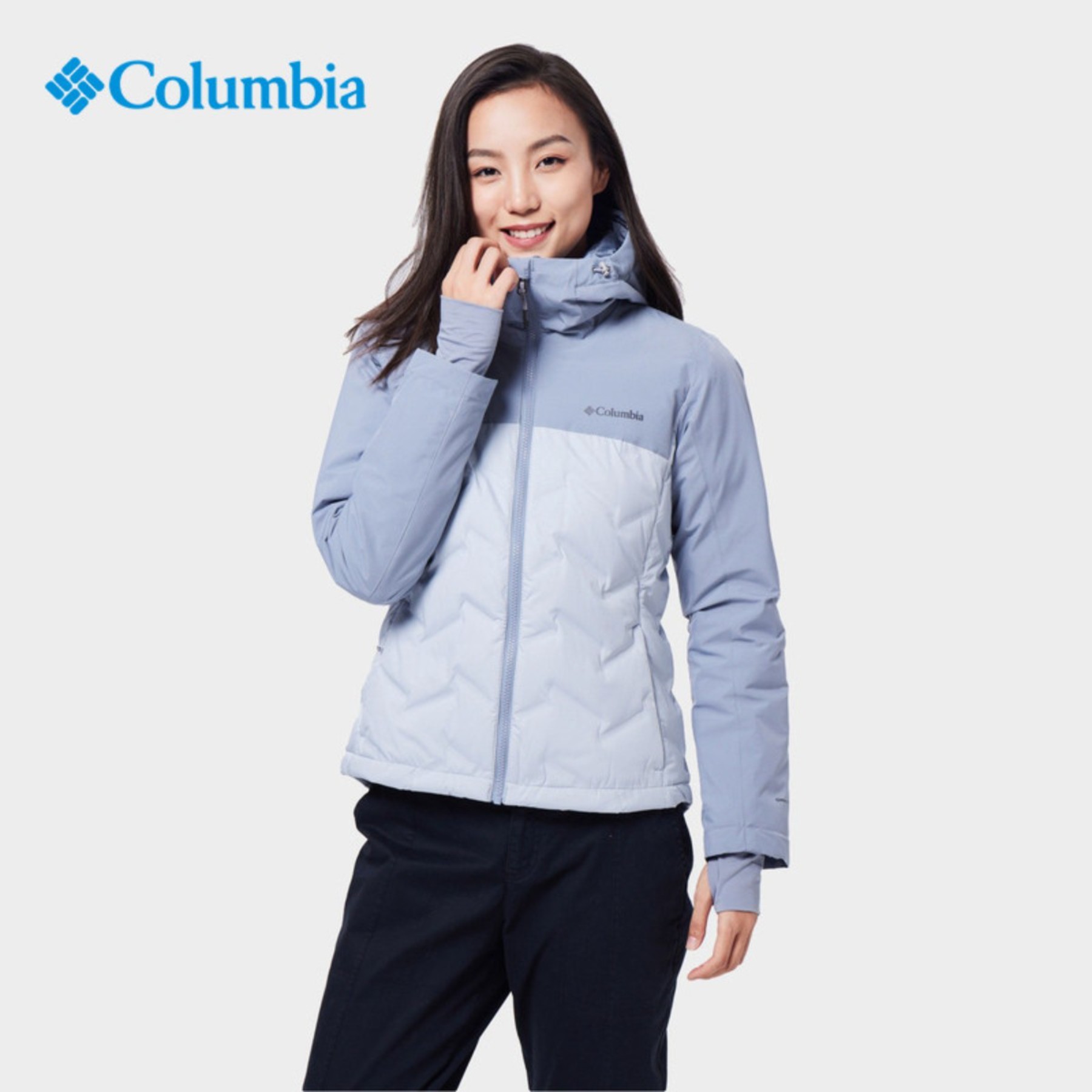 Columbia哥伦比亚户外女士秋冬新金点热能650蓬保暖羽绒服WR3555