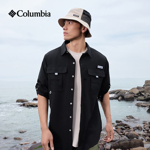 Columbia哥伦比亚户外男女钓鱼系列UPF50防晒防紫外线衬衫FJ7048