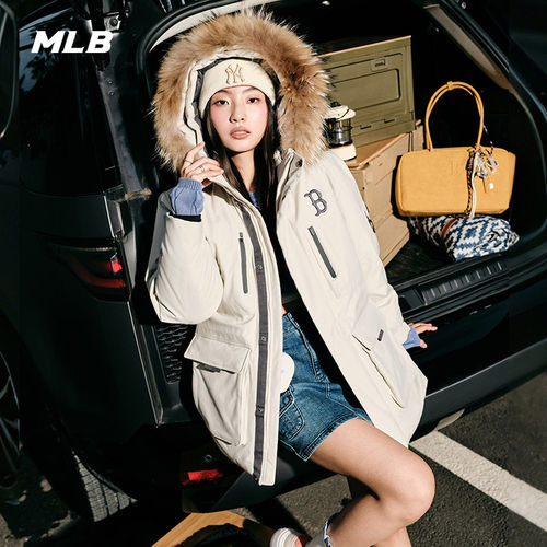 MLB男女NY工装防泼水鹅绒羽绒服
