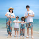 沙滩装 海边度假亲子装 母子套装 一家三口夏款 亲子母女连衣裙 2026款