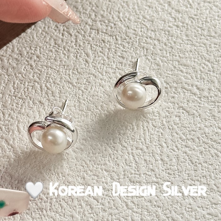 S925纯银线条天然淡水珍