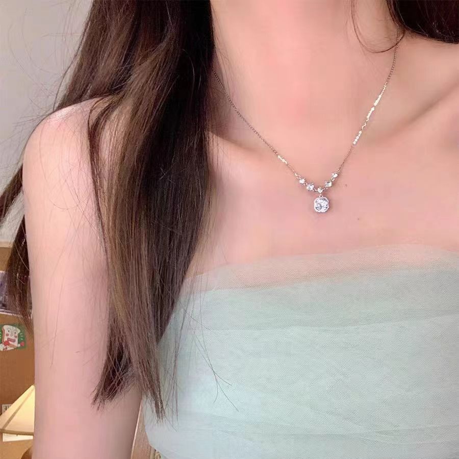 925纯银方糖之恋项链女轻