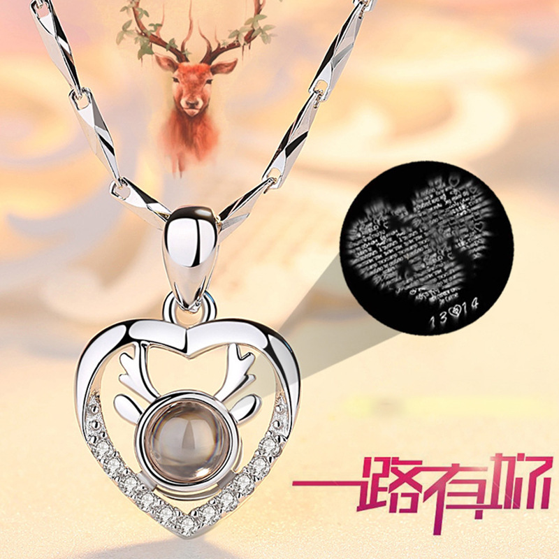 925纯银项链女吊坠潮网红