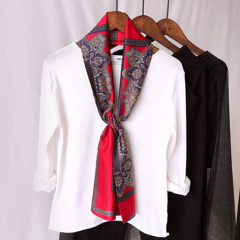 韩国长条小丝巾2019新款印花长巾装饰领巾夏季薄款飘带腰带女春秋,服饰配件/皮带/帽子/围巾,围巾/丝巾/披肩,淘宝优惠券,粉丝福利购,淘宝优惠卷