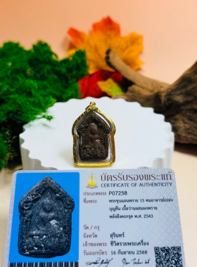 泰国佛牌搬运工 阿赞并2543坤平（十五零），金壳萨玛空卡