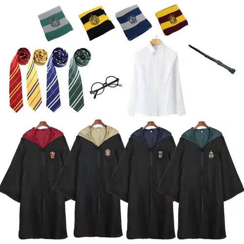 Wizard Magic Academy Robe Cape, Kids Halloween Cosplay