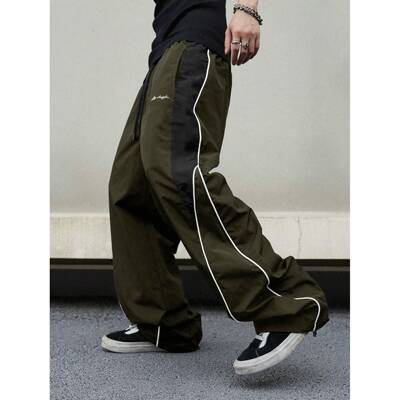 Letter Wide Leg Baggy Sweatpants Y2k Hip Hop Fashion Track