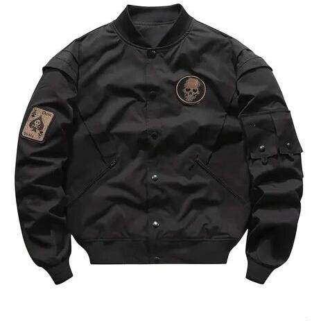 K 86809 Men Baseball Jacket Military Lightweight军事风夹克