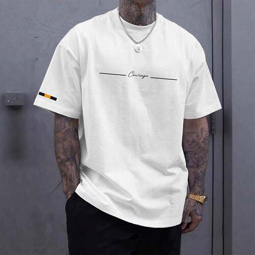 Regular Fit Angel Print Round Neck Sleep Tee Casual Soft