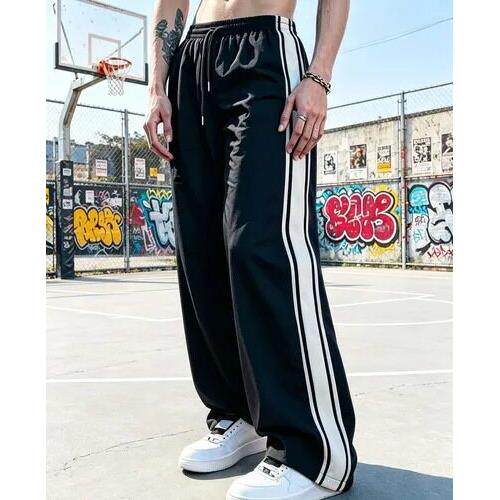 J 67368 Men Casual Pants Contrast Loose Fashion撞色裤子