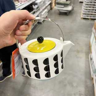 IKEA/宜家 斯克斯托茶壶水壶带有滤网纳维亚风情简约时尚1000毫升