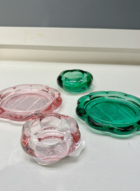 IKEA/宜家 布洛法格烛台小圆蜡烛托茶灯架蜡烛台玻璃装饰摆件