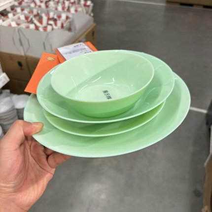 IKEA宜家OFTAST奥夫塔耐热餐盘菜盘碗碟西餐盘骨碟家用套装餐具