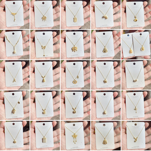 闪亮银饰通体S925纯银镀22k金时尚锁骨项链女百搭气质3# 陆续更新