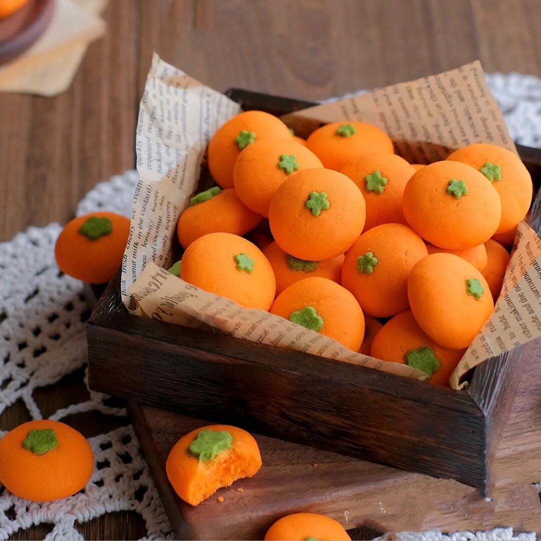 柿柿如意曲奇饼干黄油小柿子好事花生礼物新年伴手礼儿童生日礼盒