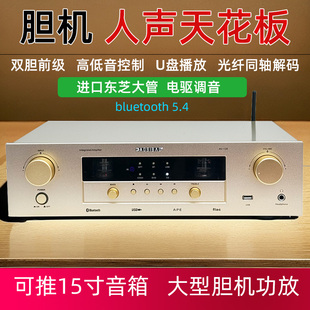 大功率功放机电子管胆前置带蓝牙U盘无损解码发烧级天花板级人声