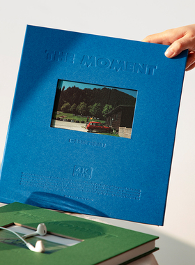 青禾纪闪光瞬间自粘式覆膜相册本家庭大容量纪念册复古收纳照片书