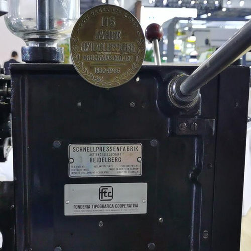 欧洲古董活版凹凸印刷机、海德堡Letterpress（小怪兽）1850年