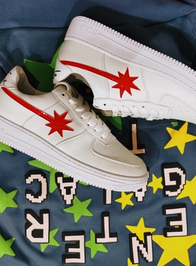 【宋亚轩同款】STARWALK SOLDIER 白红低帮流行鞋板鞋运动鞋
